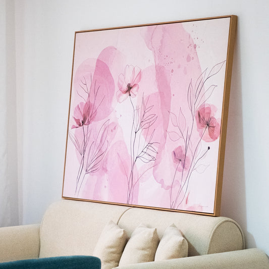 Tableau abstrait "Éclats de Pétales" ab-EP