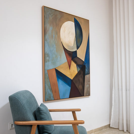 Tableau abstrait "Équilibre Moderne" ab-EM