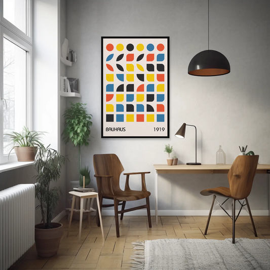 Tableau abstrait "Bauhaus colorée" Ab-BE (Copie)