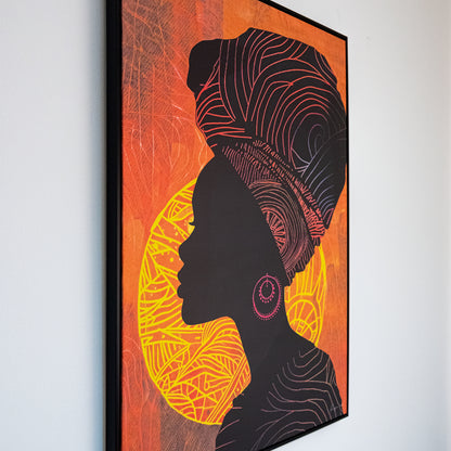 Tableau culture "Femme Africaine" ab-FA