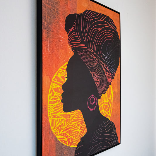 Tableau culture "Femme Africaine" ab-FA