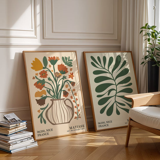 Duo Tableau Nature" Bouquet – Inspiration Matisse" AB-BIM