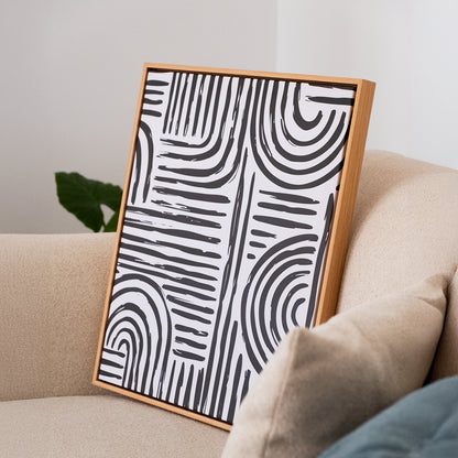 Tableau abstrait "Lignes Tribales" NA-LT
