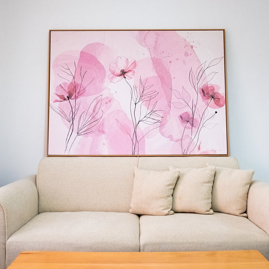 Tableau abstrait "Éclats de Pétales" ab-EP