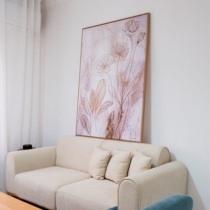 Tableau abstrait "Murmure Floral" ab-RM