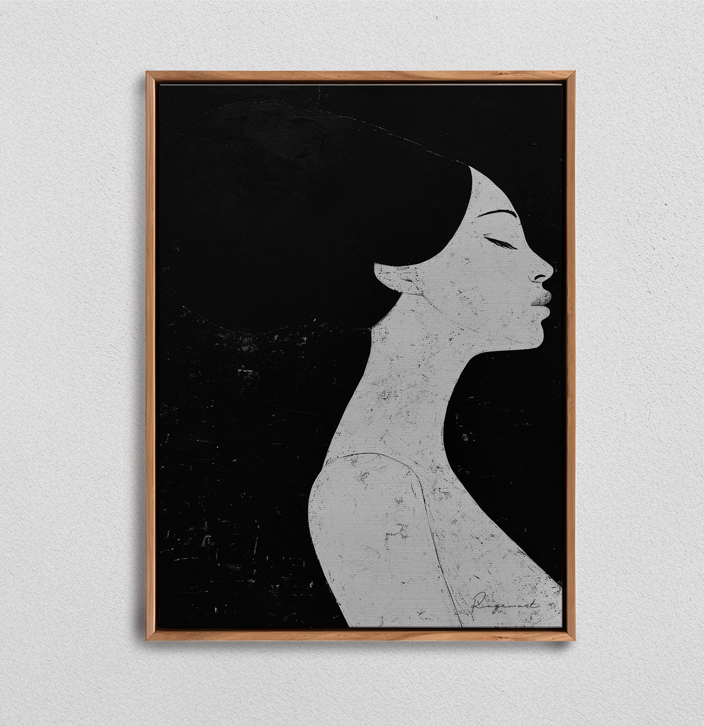 Tableau abstrait "Profil Lunaire" Ab-PL