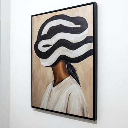 Tableau abstrait "Le Turban Zébré" Ab-TZB