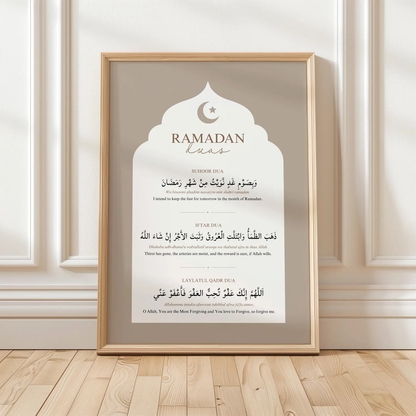Tableau En toile "Ramadan Duas" RM-03