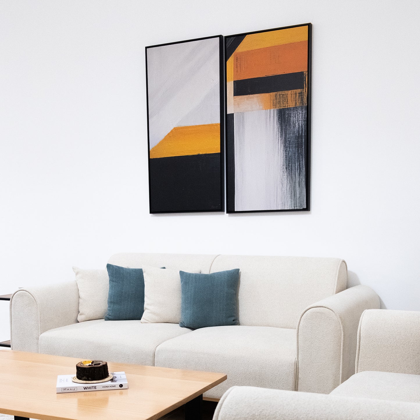 Duo Tableau abstrait " Mandala" ab-MD