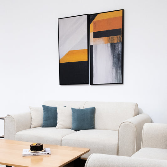 Duo Tableau abstrait " Mandala" ab-MD