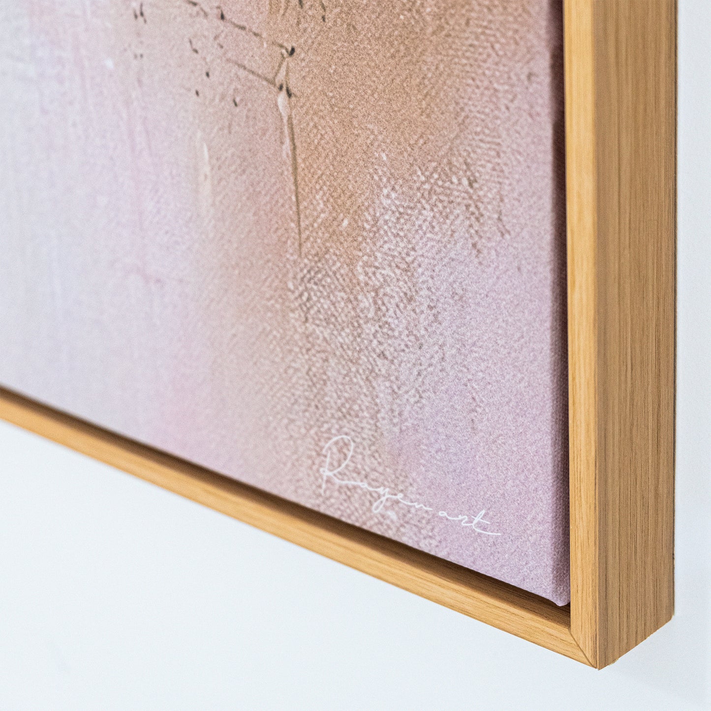 Tableau Abstrait "Fragment de Rose" ab-FRO