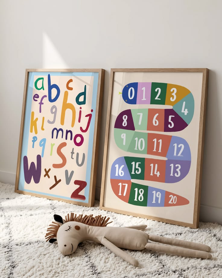 Tableau pour chambre d’enfant "Duo Éducatif" En-DED