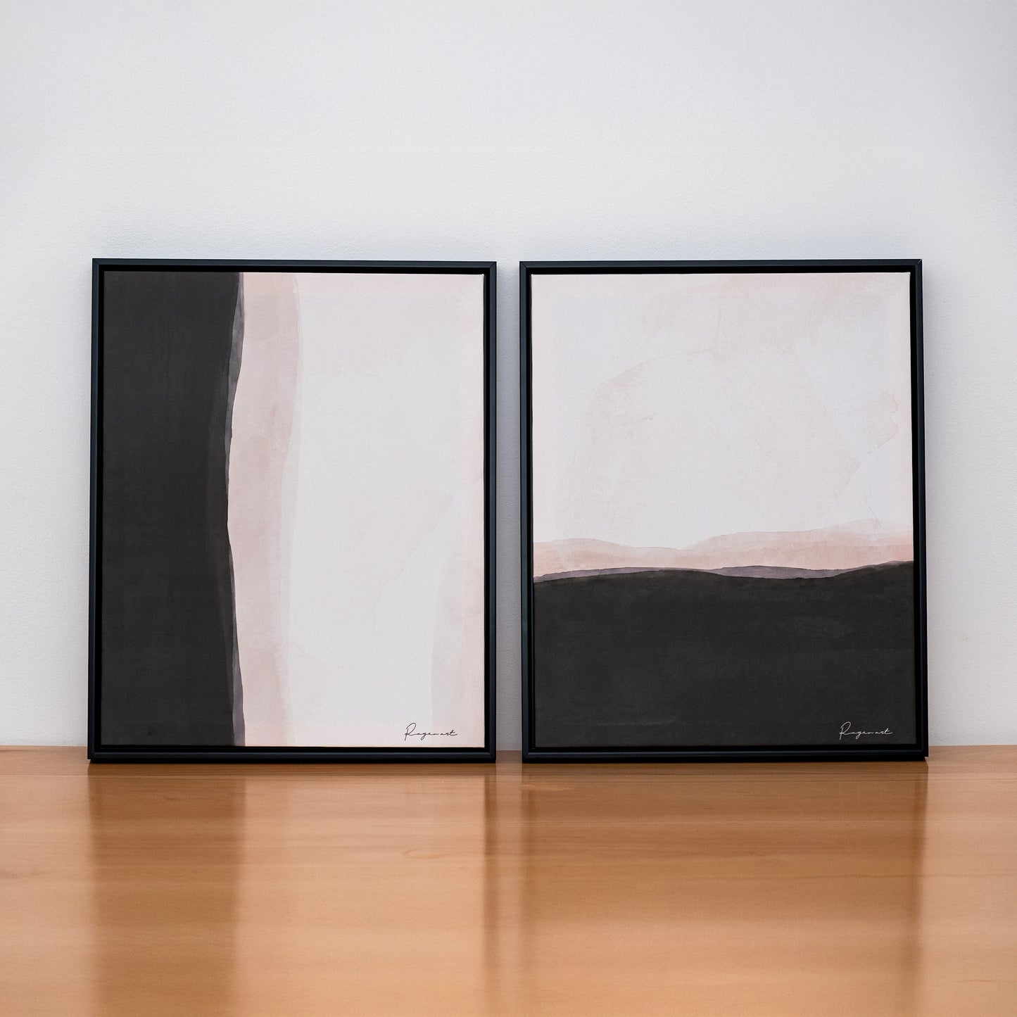 Duo Tableau abstrait "Monde en Nuances" Ab-MNC