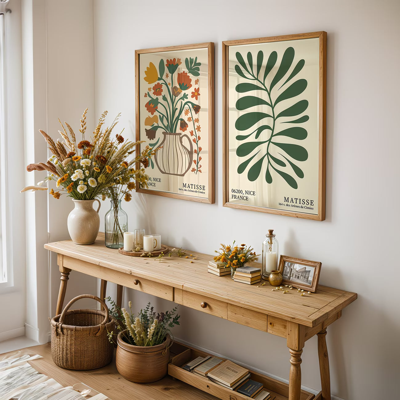 Duo Tableau Nature" Bouquet – Inspiration Matisse" AB-BIM