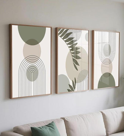 Trio Tableau abstrait "Terra Nova" Ab-TNV