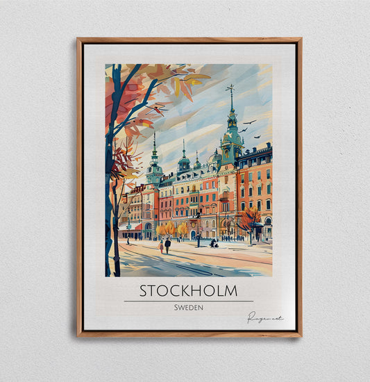 Tableau voyage "Stockholm" VG-ST