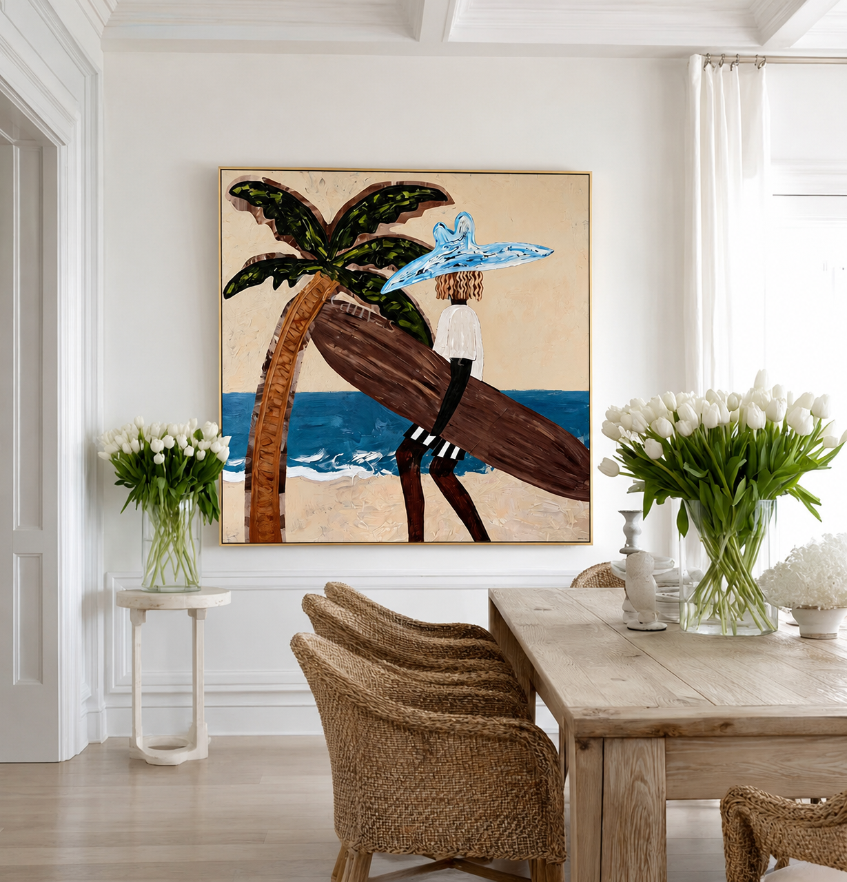 Tableau abstrait "Instant Surf" Ab-ISF