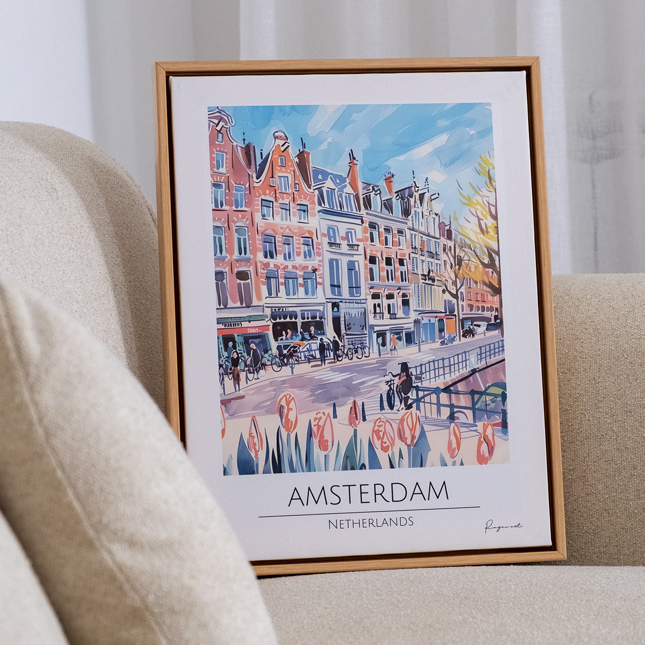 Tableau voyage "Amsterdam" VG-Am