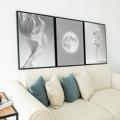 Trio Tableau Abstrait Douceur Pastel  AB-DP