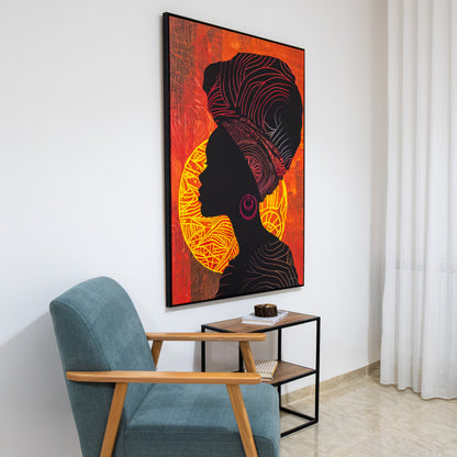 Tableau culture "Femme Africaine" ab-FA