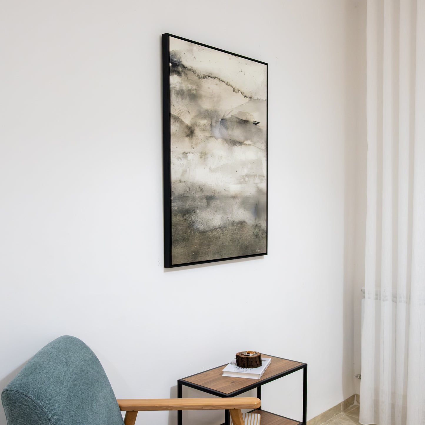 Tableau abstrait "Horizon Brumeux" Ab-HB