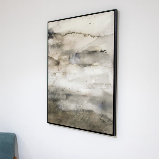 Tableau abstrait "Horizon Brumeux" Ab-HB