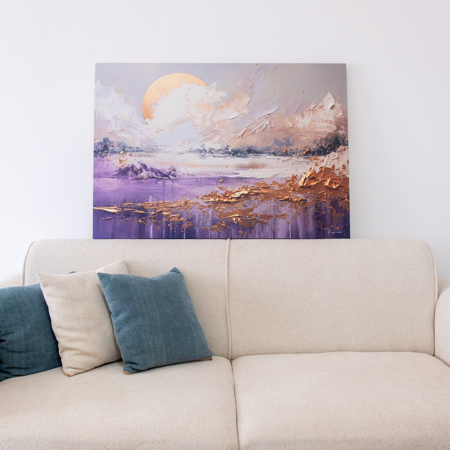 Tableau Abstrait "Golden Horizon"  Ab-GH