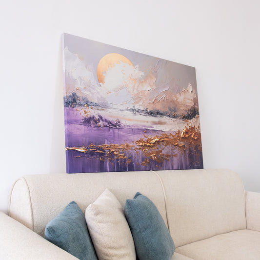 Tableau Abstrait "Golden Horizon"  Ab-GH