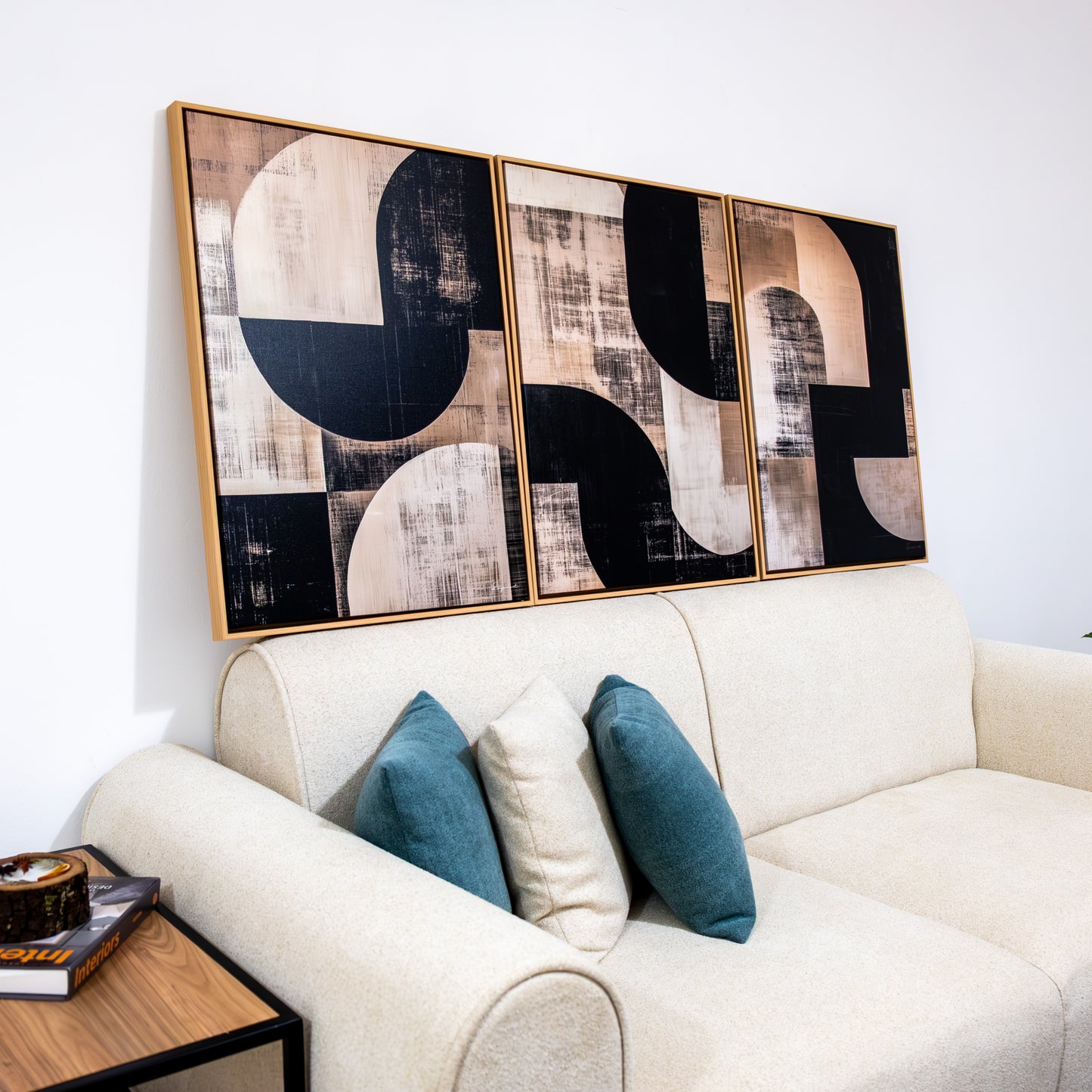 Trio Tableau abstrait "Fragment Urbain" Ab-FU