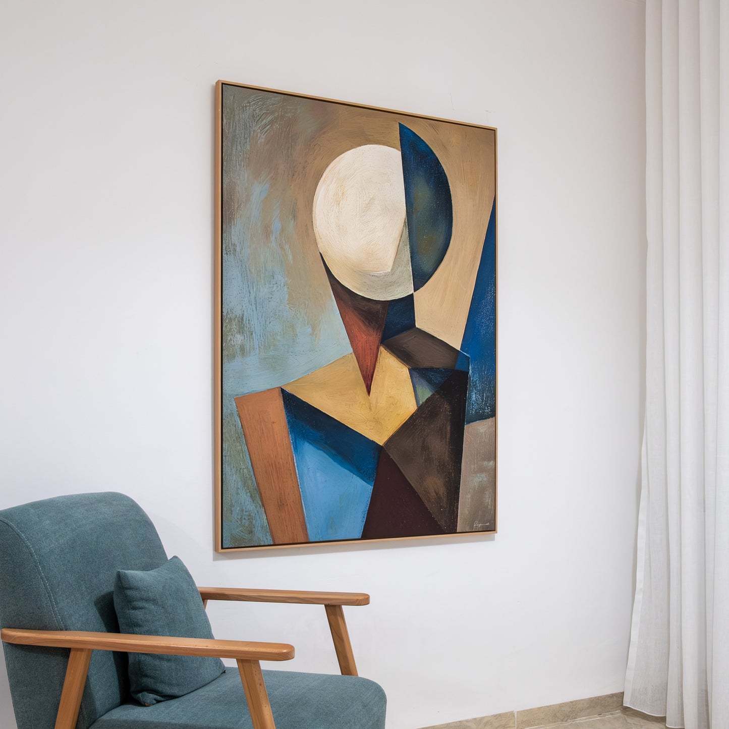 Tableau abstrait "Équilibre Moderne" ab-EM
