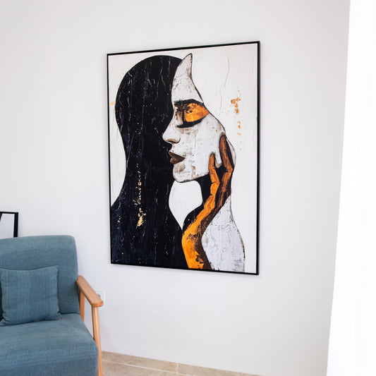 Tableau abstrait "Reflet Intérieur" Ab-RI