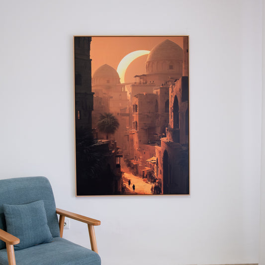 Tableau "Crépuscule sur la Médina d’Orient" IS-CMO