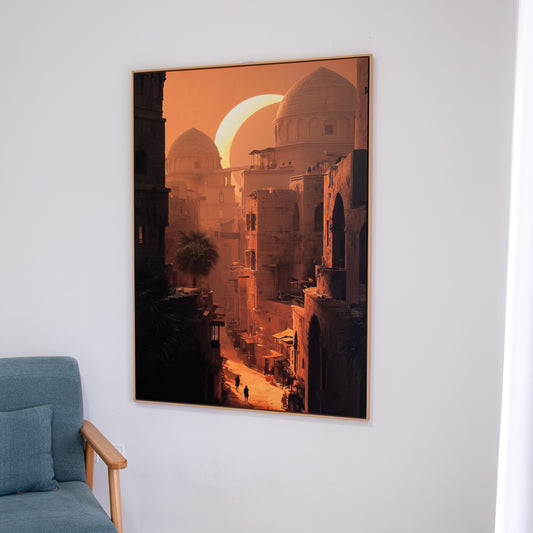 Tableau "Crépuscule sur la Médina d’Orient" IS-CMO