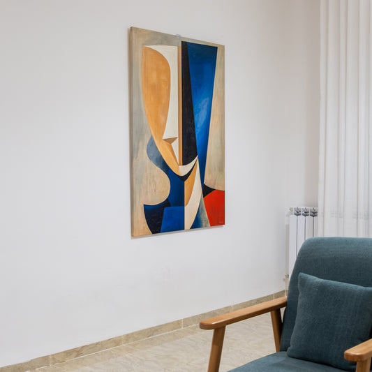 Tableau abstrait "Figure en éclats" Ab-FE2