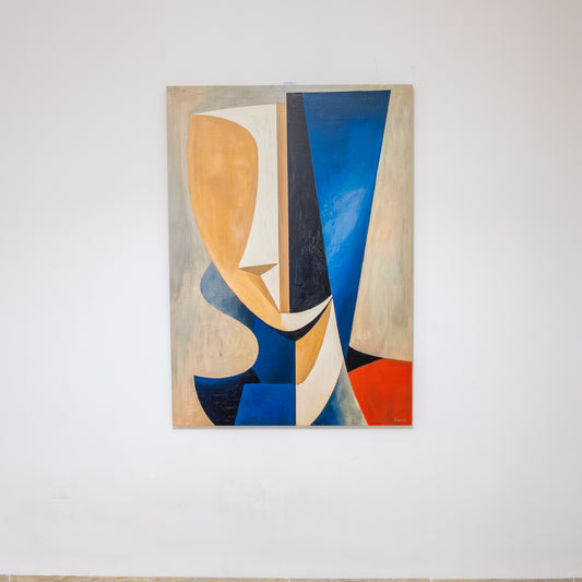 Tableau abstrait "Figure en éclats" Ab-FE2