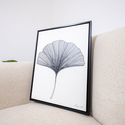 Tableau abstrait "Éventail Ginkgo" Ab-EG