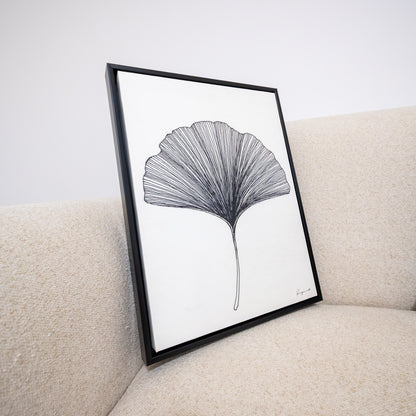 Tableau abstrait "Éventail Ginkgo" Ab-EG