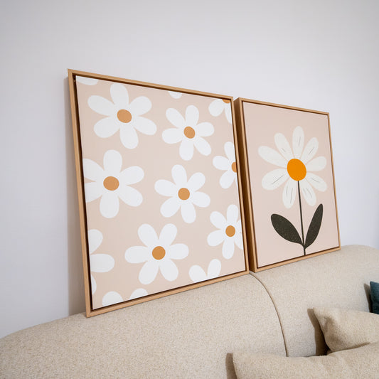 Tableau pour chambre d’enfant - Duo Flowers En-FR