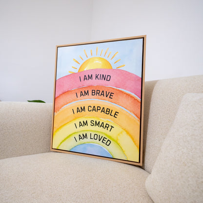Tableau pour chambre d’enfant - Arc en ciel En-ARC