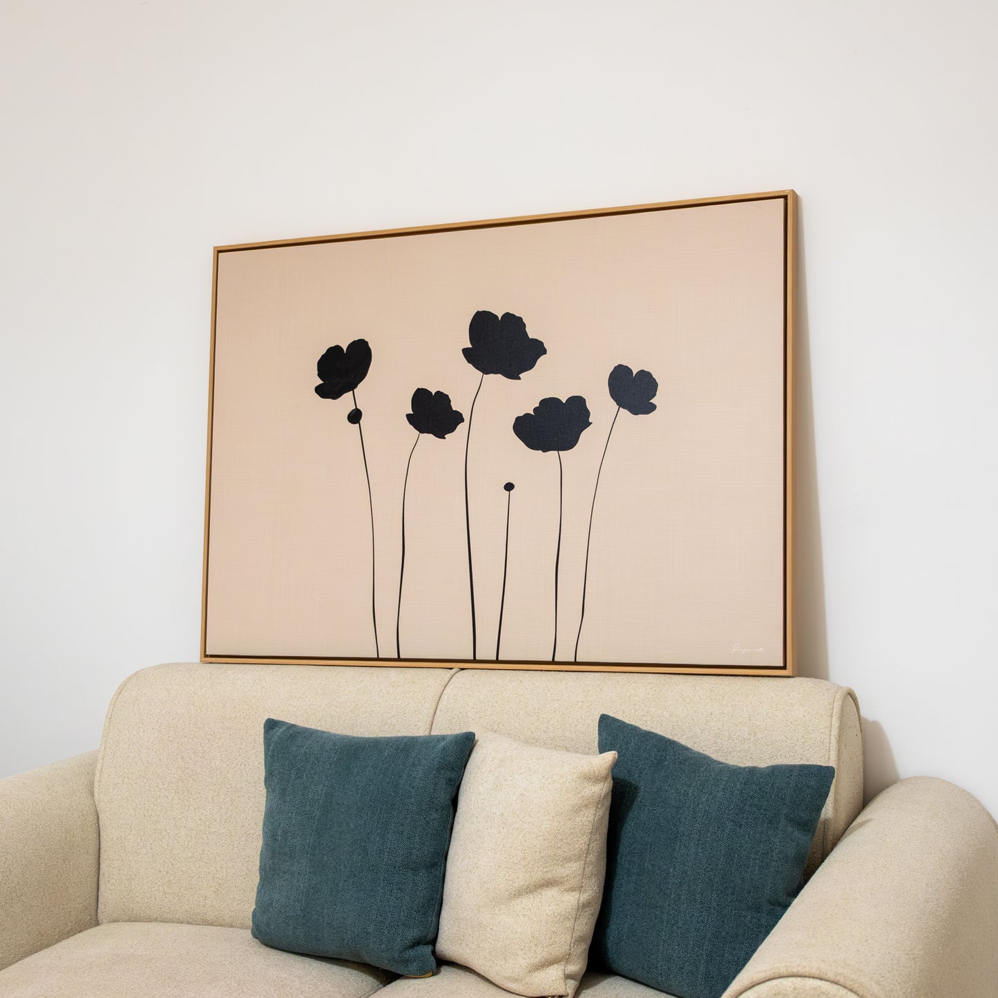 Tableau Floral Noir  Ab-FN