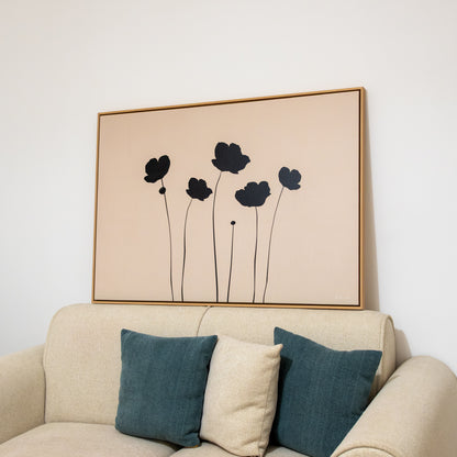 Tableau Floral Noir  Ab-FN