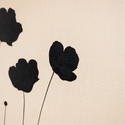 Tableau Floral Noir  Ab-FN