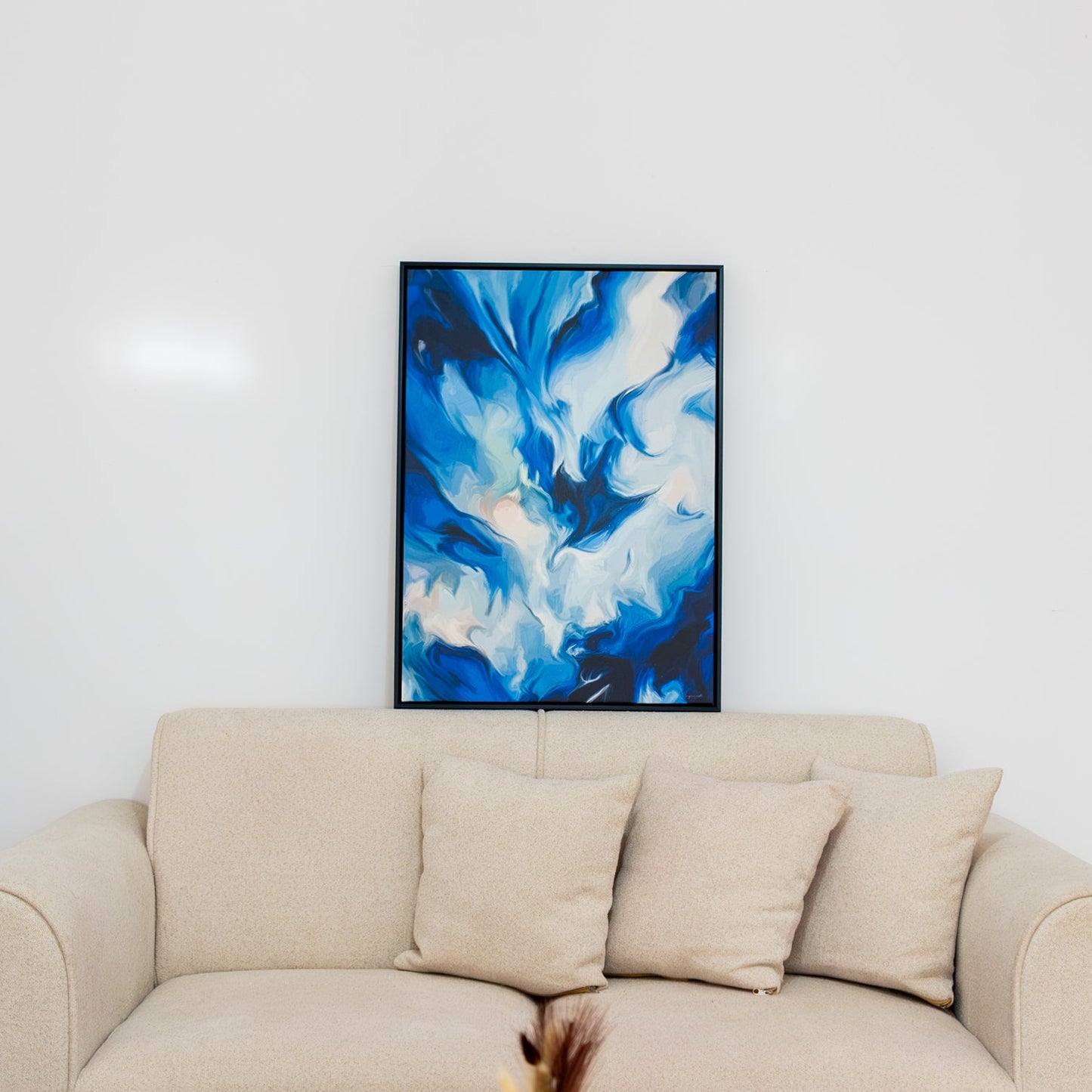 Tableau abstrait "Énergie Marine" Ab-EM