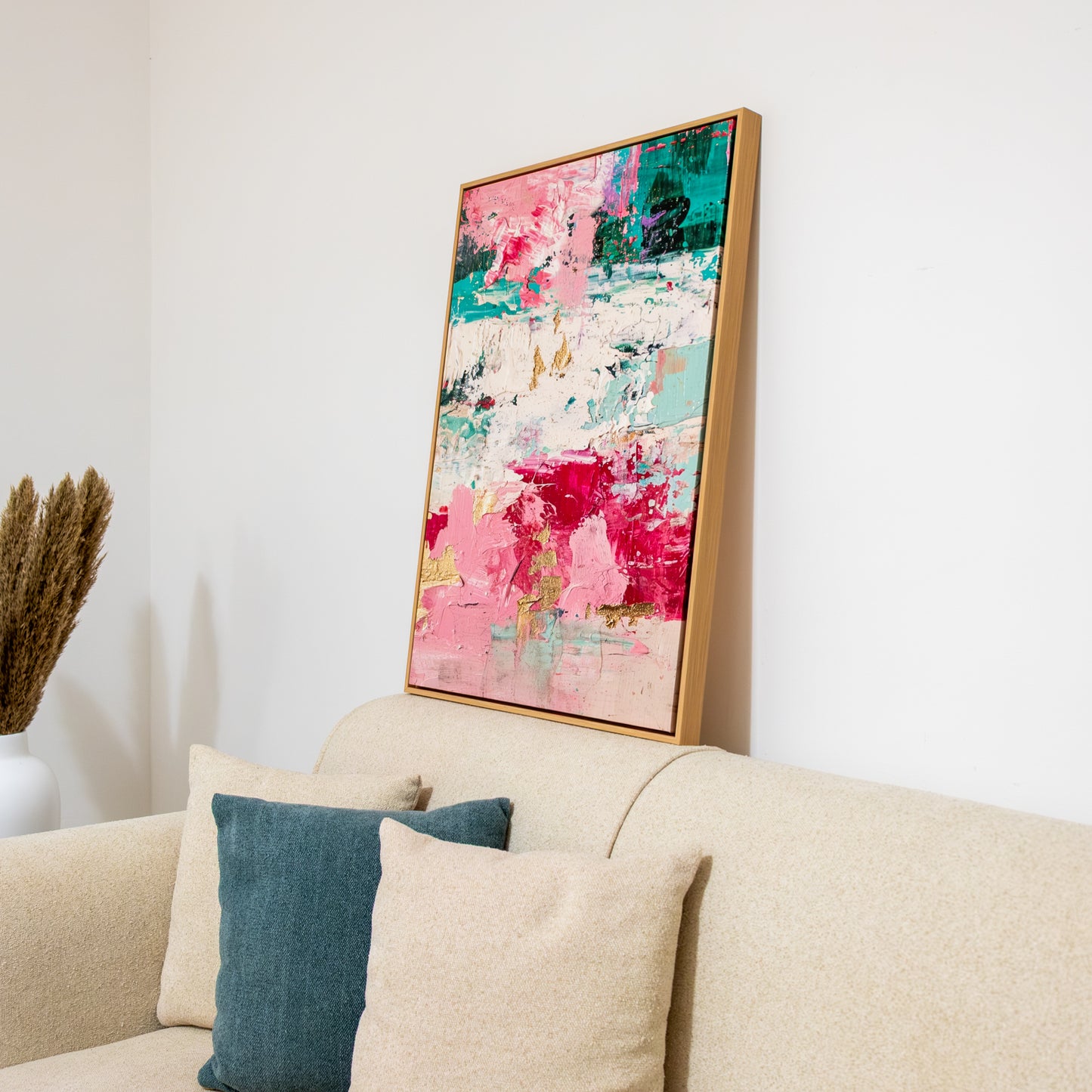 Tableau abstrait "Explosion Florale" Ab-EF
