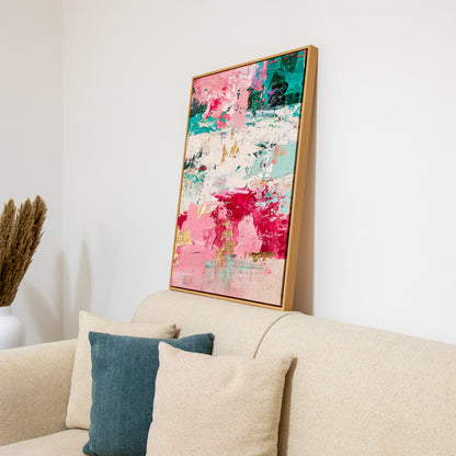 Tableau abstrait "Explosion Florale" Ab-EF