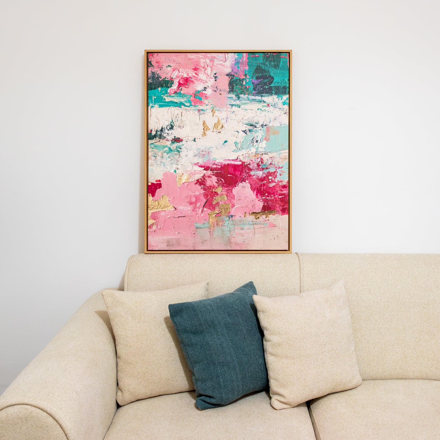 Tableau abstrait "Explosion Florale" Ab-EF