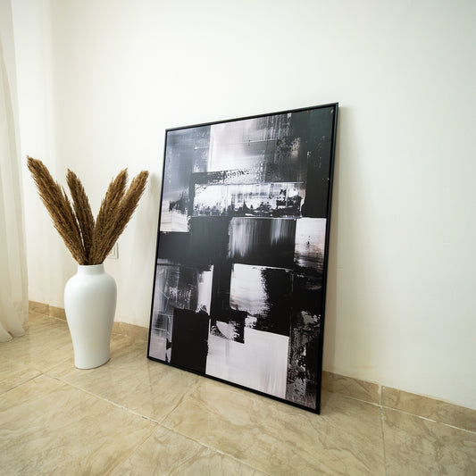 Tableau abstrait "Contraste Urbain" Ab-CU