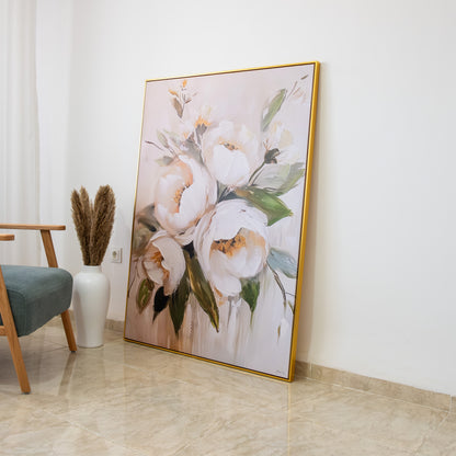 Tableau abstrait "Éclat Floral" Ab-EFL