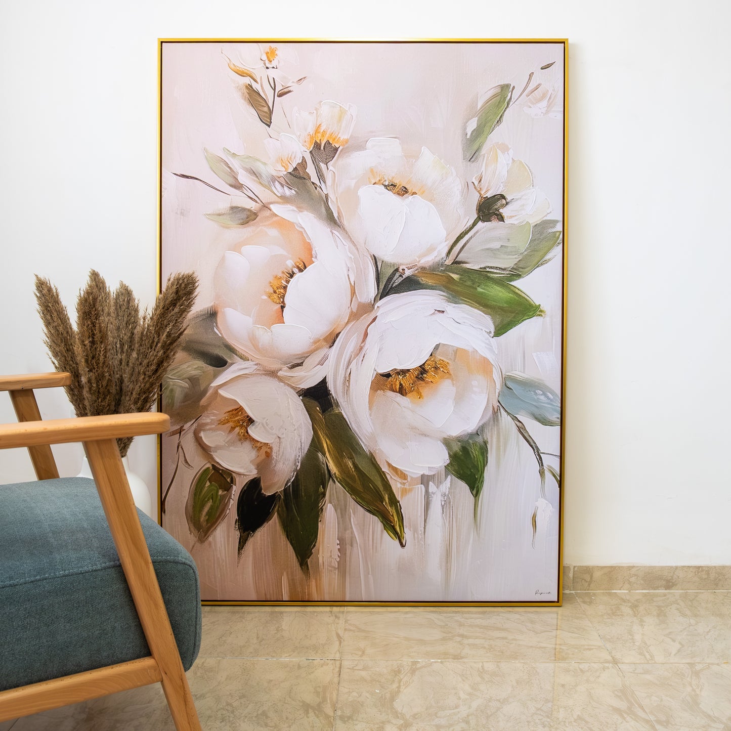 Tableau abstrait "Éclat Floral" Ab-EFL