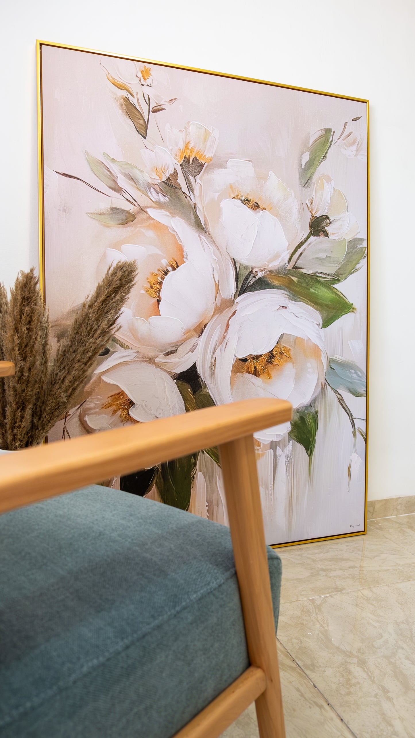 Tableau abstrait "Éclat Floral" Ab-EFL